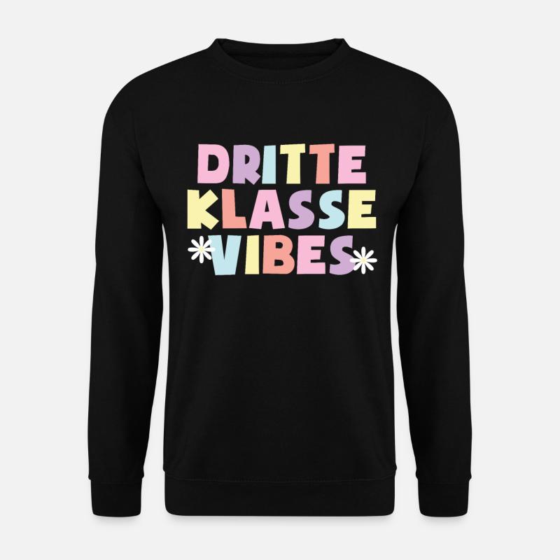 3. Klasse Vibes Schulkind 3. Klasse - Unisex Pullover - Schwarz