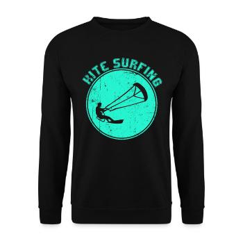 Kite surfen - Unisex Pullover - Schwarz - Vorne - Alina (178cm) & Michal (187cm)