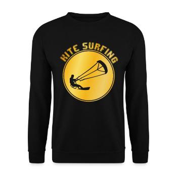 Kite surfing - Unisex Sweatshirt - black - Front - Alina (178cm) & Michal (187cm)
