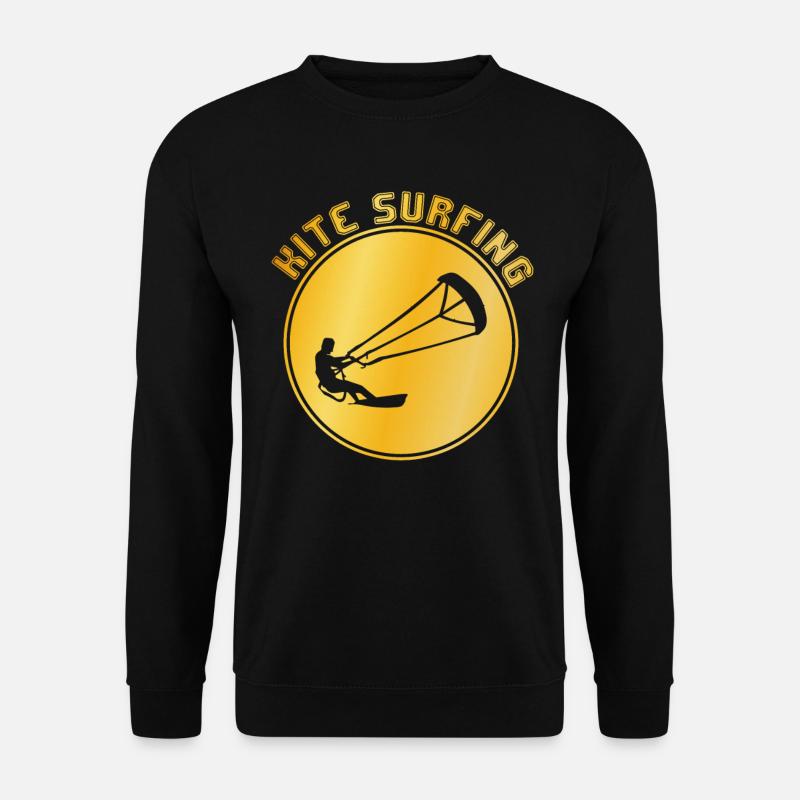 Kite surfen - Unisex Pullover - Schwarz