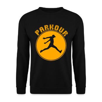 Parkour - Sweat-shirt Unisexe - noir - Devant - Alina (178cm) & Michal (187cm)