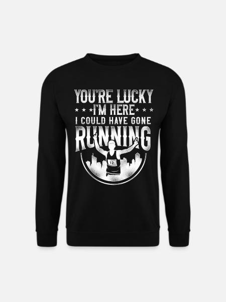 Running Runner Half Marathon - Unisex Sweatshirt - black
