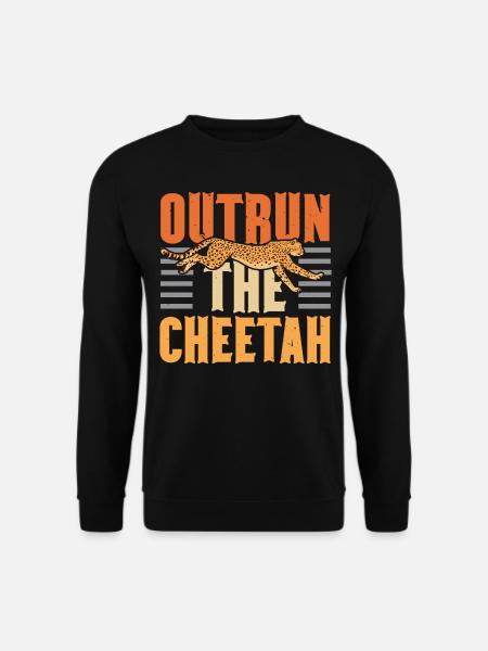 Dépassez le Cheetah Wildlife Animal Zookeeper - Sweat-shirt Unisexe - noir