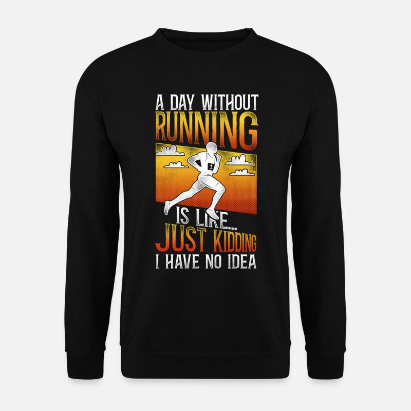 Running Runner Half Marathon - Unisex Sweatshirt - black