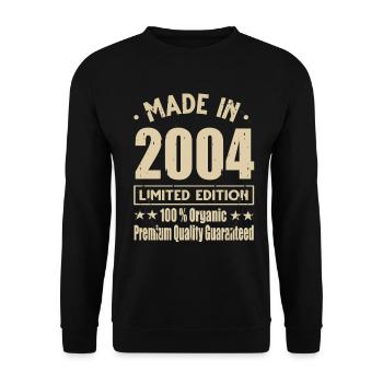 Fabriqué en 2004 Vintage Retro Limited Edition - Sweat-shirt Unisexe - noir - Devant - Alina (178cm) & Michal (187cm)