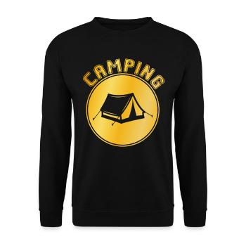 Camping - Unisex Pullover - Schwarz - Vorne - Alina (178cm) & Michal (187cm)
