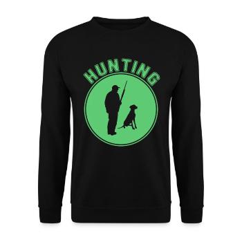 Chasser - Sweat-shirt Unisexe - noir - Devant - Alina (178cm) & Michal (187cm)