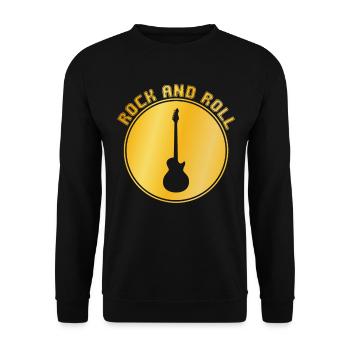 Rock and Roll - Unisex Pullover - Schwarz - Vorne - Alina (178cm) & Michal (187cm)