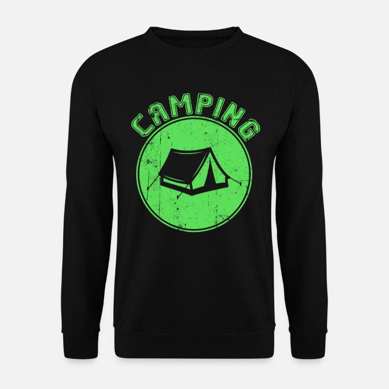 Camping - Unisex Pullover - Schwarz
