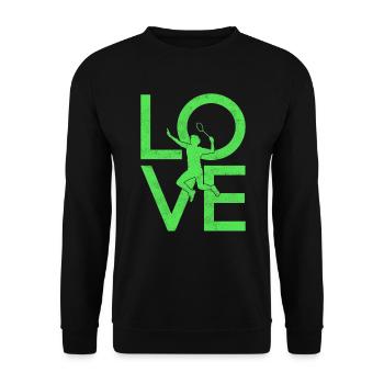 Badminton - Sweat-shirt Unisexe - noir - Devant - Alina (178cm) & Michal (187cm)