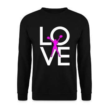 cheerleading - Sweat-shirt Unisexe - noir - Devant - Alina (178cm) & Michal (187cm)