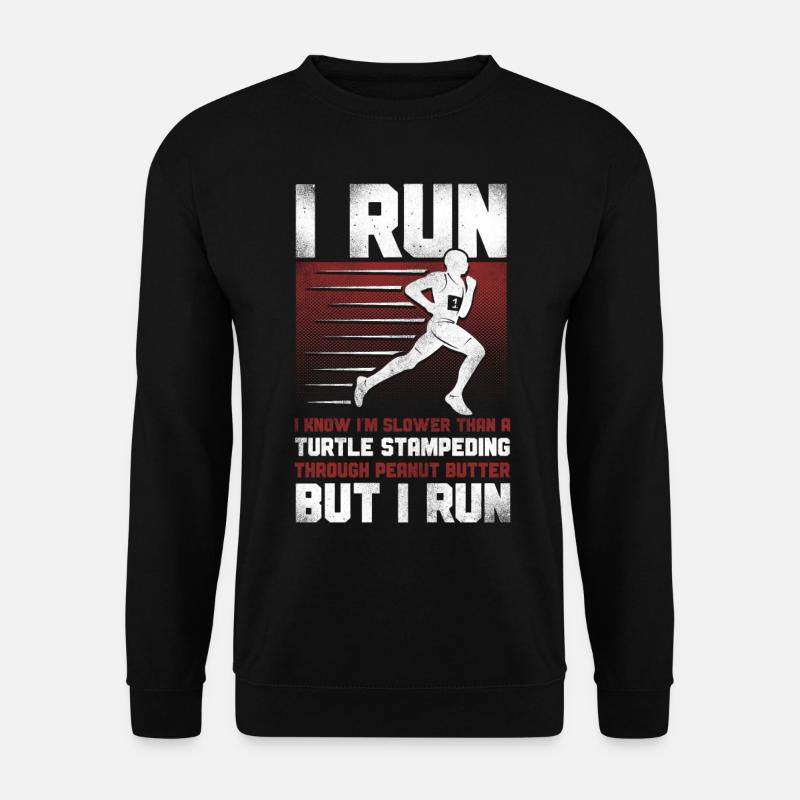 Running Runner Half Marathon - Unisex Sweatshirt - black