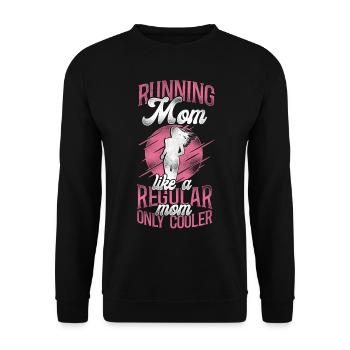 Running Runner Semi-Marathon Maman - Sweat-shirt Unisexe - noir - Devant - Alina (178cm) & Michal (187cm)