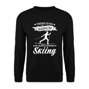 Skieurs de fond biathlon de fond - Sweat-shirt Unisexe - noir - Devant - Alina (178cm) & Michal (187cm)
