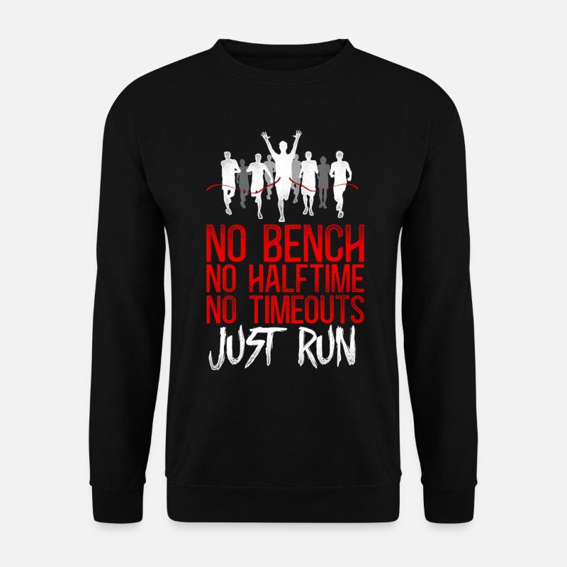 Running Runner Half Marathon - Unisex Pullover - Schwarz