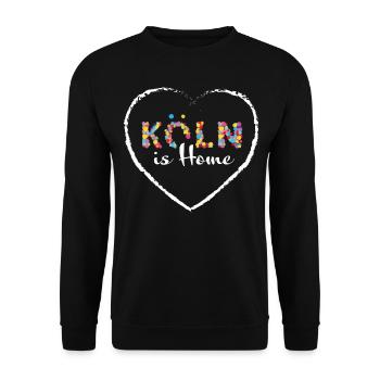 Köln Kölner Kölnerin Karneval Fasching Kölle Alaaf - Unisex Pullover - Schwarz - Vorne - Alina (178cm) & Michal (187cm)