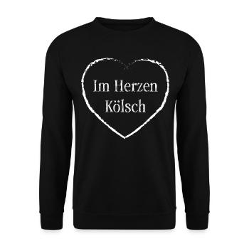 Köln Kölsch Kölner Kölnerin Karneval Fasching - Unisex Pullover - Schwarz - Vorne - Alina (178cm) & Michal (187cm)
