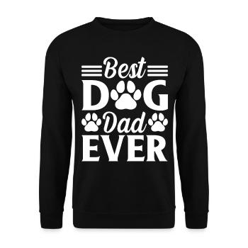 Dog Daddy - Dog Owner Daddy Dog Lovers - B - Unisex Sweatshirt - black - Front - Alina (178cm) & Michal (187cm)