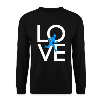 Jog - Unisex Sweatshirt - black - Front - Alina (178cm) & Michal (187cm)