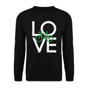 Bicyclette - Sweat-shirt Unisexe - noir - Devant - Alina (178cm) & Michal (187cm)