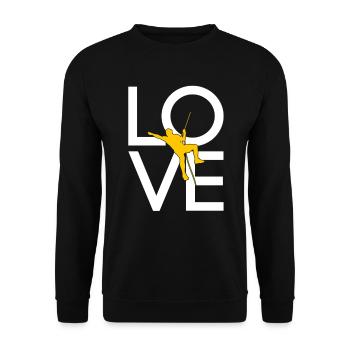 Grimper - Sweat-shirt Unisexe - noir - Devant - Alina (178cm) & Michal (187cm)