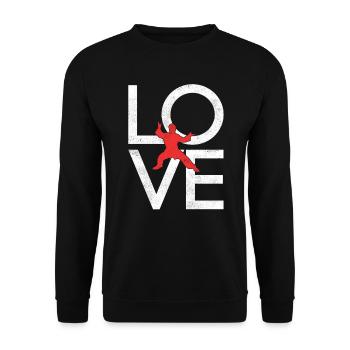 Martial arts - Unisex Sweatshirt - black - Front - Alina (178cm) & Michal (187cm)