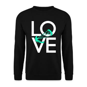 Kite surfing - Unisex Sweatshirt - black - Front - Alina (178cm) & Michal (187cm)
