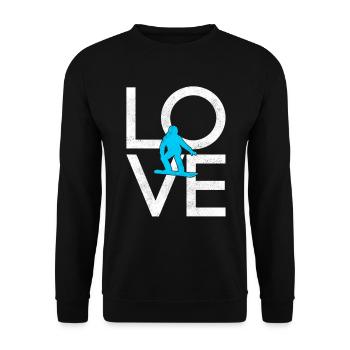 Snowboarden - Unisex Pullover - Schwarz - Vorne - Alina (178cm) & Michal (187cm)