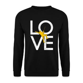 Grimper - Sweat-shirt Unisexe - noir - Devant - Alina (178cm) & Michal (187cm)
