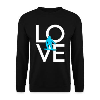 Snowboarden - Unisex Pullover - Schwarz - Vorne - Alina (178cm) & Michal (187cm)