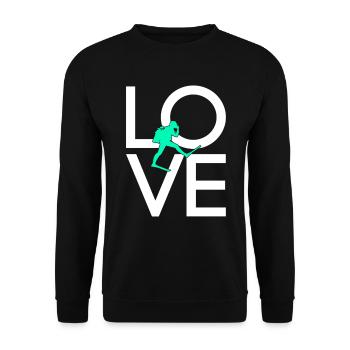 Plonger - Sweat-shirt Unisexe - noir - Devant - Alina (178cm) & Michal (187cm)