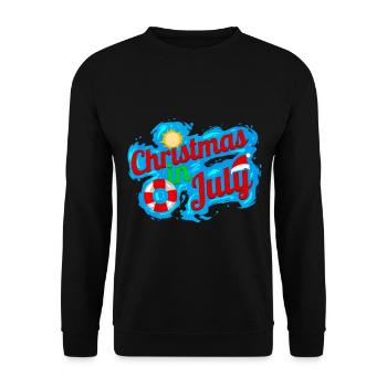 Santa Rescue Ring Logo Celebrating Christmas In - Unisex Sweatshirt - black - Front - Alina (178cm) & Michal (187cm)