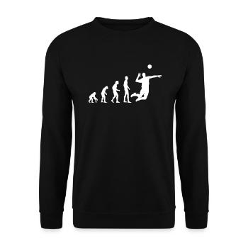 Volleyball Evolution - Unisex Pullover - Schwarz - Vorne - Alina (178cm) & Michal (187cm)