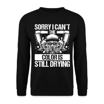 Technicien de carrosserie De véhicule Pulvérisateur de voiture Peintre de voiture - Sweat-shirt Unisexe - noir - Devant - Alina (178cm) & Michal (187cm)