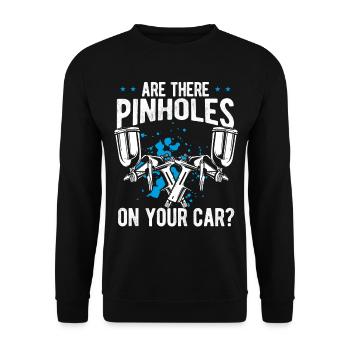 Technicien de carrosserie Sténopé Pulvérisateur De voiture Peintre de voiture - Sweat-shirt Unisexe - noir - Devant - Alina (178cm) & Michal (187cm)
