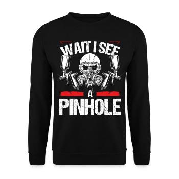 Peintre de voiture Pinhike Technicien de carrosserie de véhicule - Sweat-shirt Unisexe - noir - Devant - Alina (178cm) & Michal (187cm)