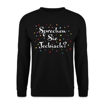 Karneval Konfetti Jeck Kölsch Narr Karnevalist - Unisex Pullover - Schwarz - Vorne - Alina (178cm) & Michal (187cm)