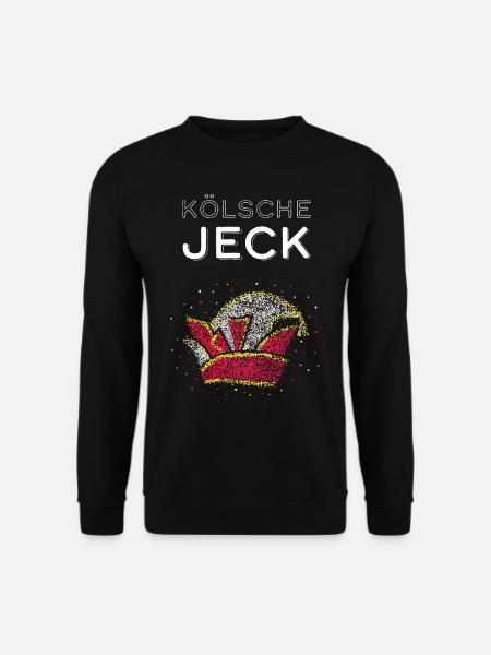 Kölsche Jeck Kölsch Köln Karneval Fasching Narr - Unisex Pullover - Schwarz