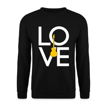 Elektro Gitarre - Unisex Pullover - Schwarz - Vorne - Alina (178cm) & Michal (187cm)