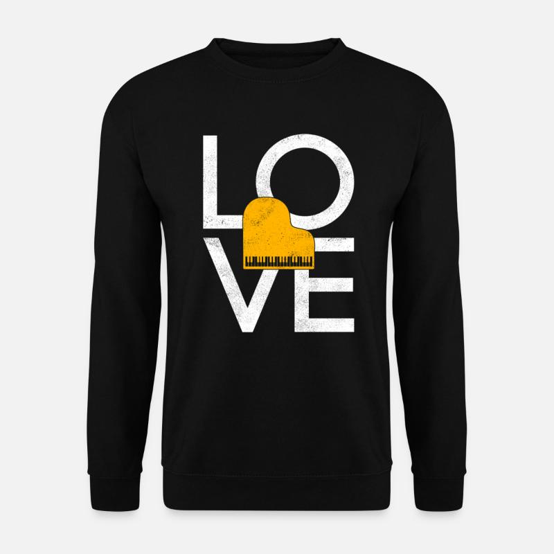 Piano - Unisex Sweatshirt - black