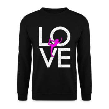 Yoga - Unisex Pullover - Schwarz - Vorne - Alina (178cm) & Michal (187cm)