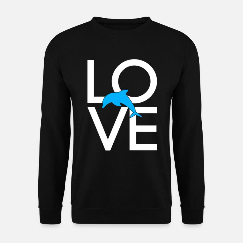 Delfin - Unisex Pullover - Schwarz