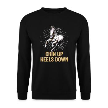 Design équestre et équestre pour les amoureux des chevaux - Sweat-shirt Unisexe - noir - Devant - Alina (178cm) & Michal (187cm)