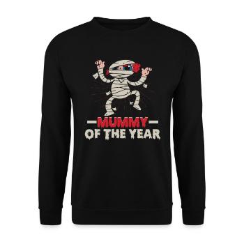 Conception d’Halloween pour la fête d’Halloween - Sweat-shirt Unisexe - noir - Devant - Alina (178cm) & Michal (187cm)