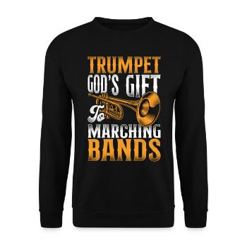 Fanfare de trompettiste - Sweat-shirt Unisexe - noir - Devant - Alina (178cm) & Michal (187cm)