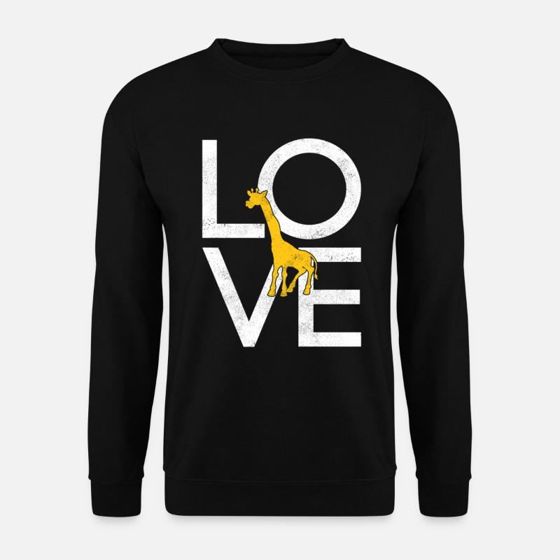 Giraffe - Unisex Pullover - Schwarz