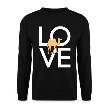 Chameau - Sweat-shirt Unisexe - noir - Devant - Alina (178cm) & Michal (187cm)
