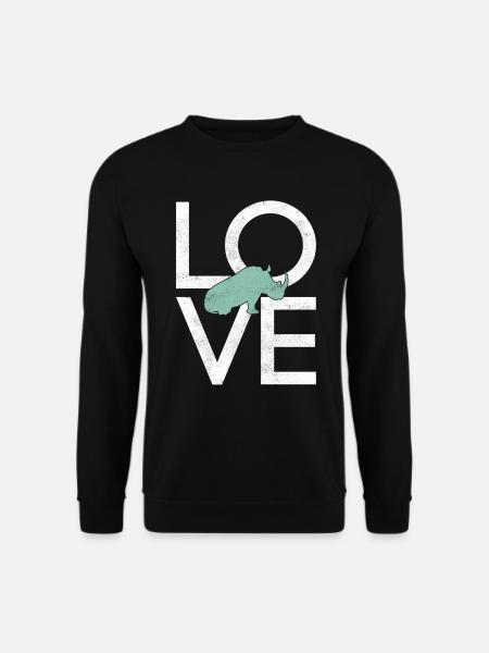Nashorn - Unisex Pullover - Schwarz