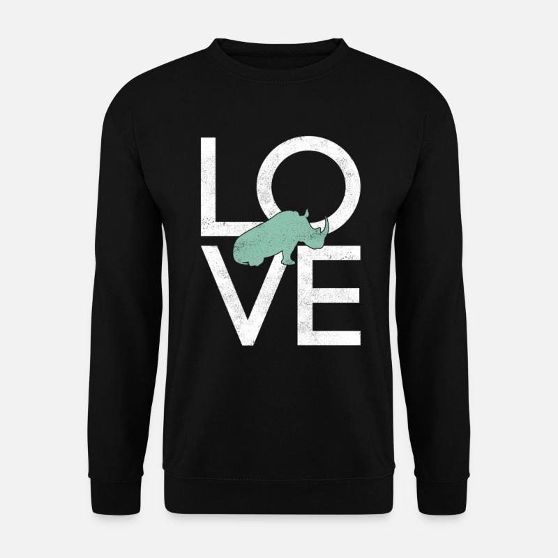 Nashorn - Unisex Pullover - Schwarz