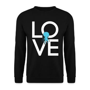 Jellyfish - Unisex Sweatshirt - black - Front - Alina (178cm) & Michal (187cm)